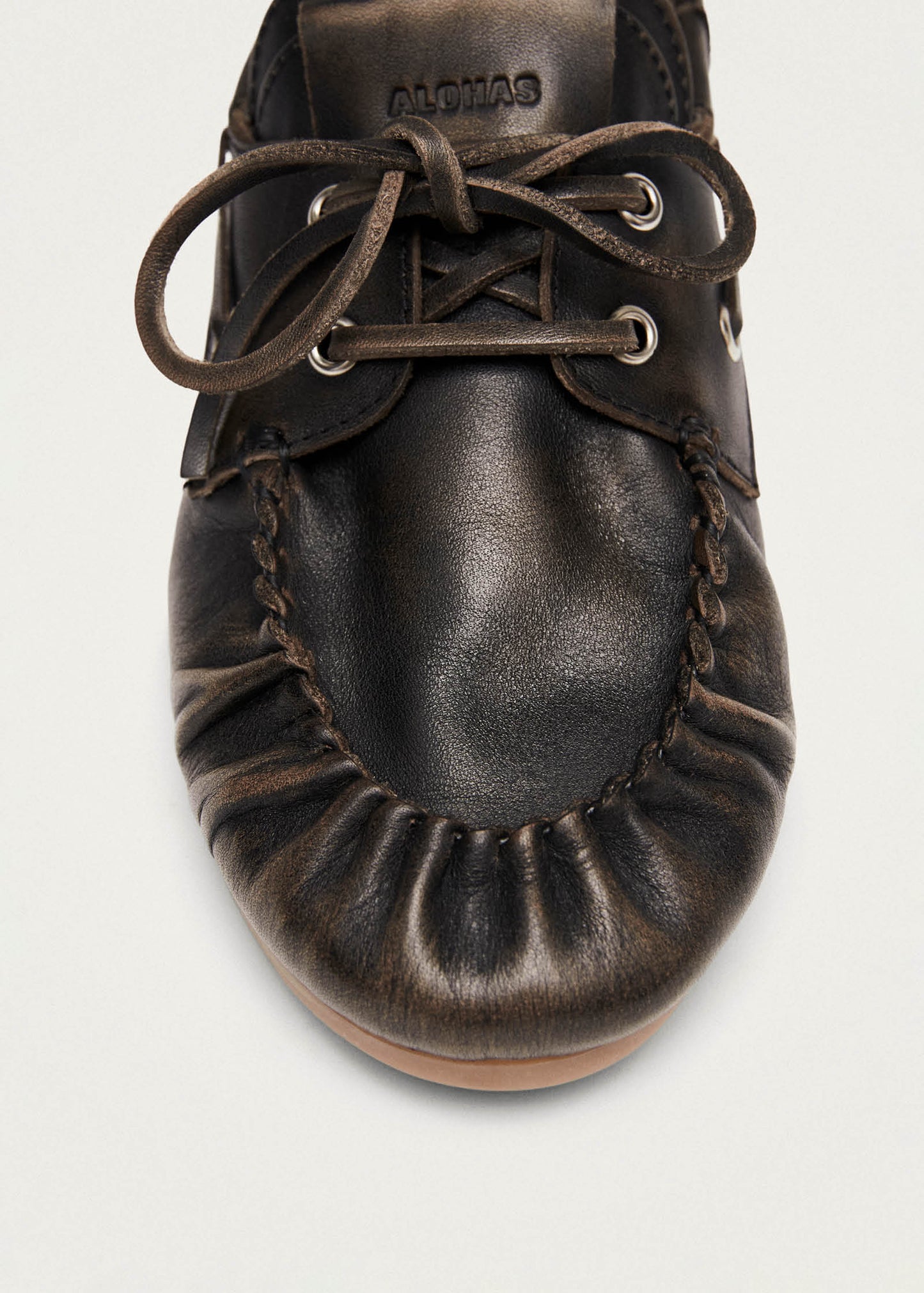 Rowan Brushed Brown Leather Loafers