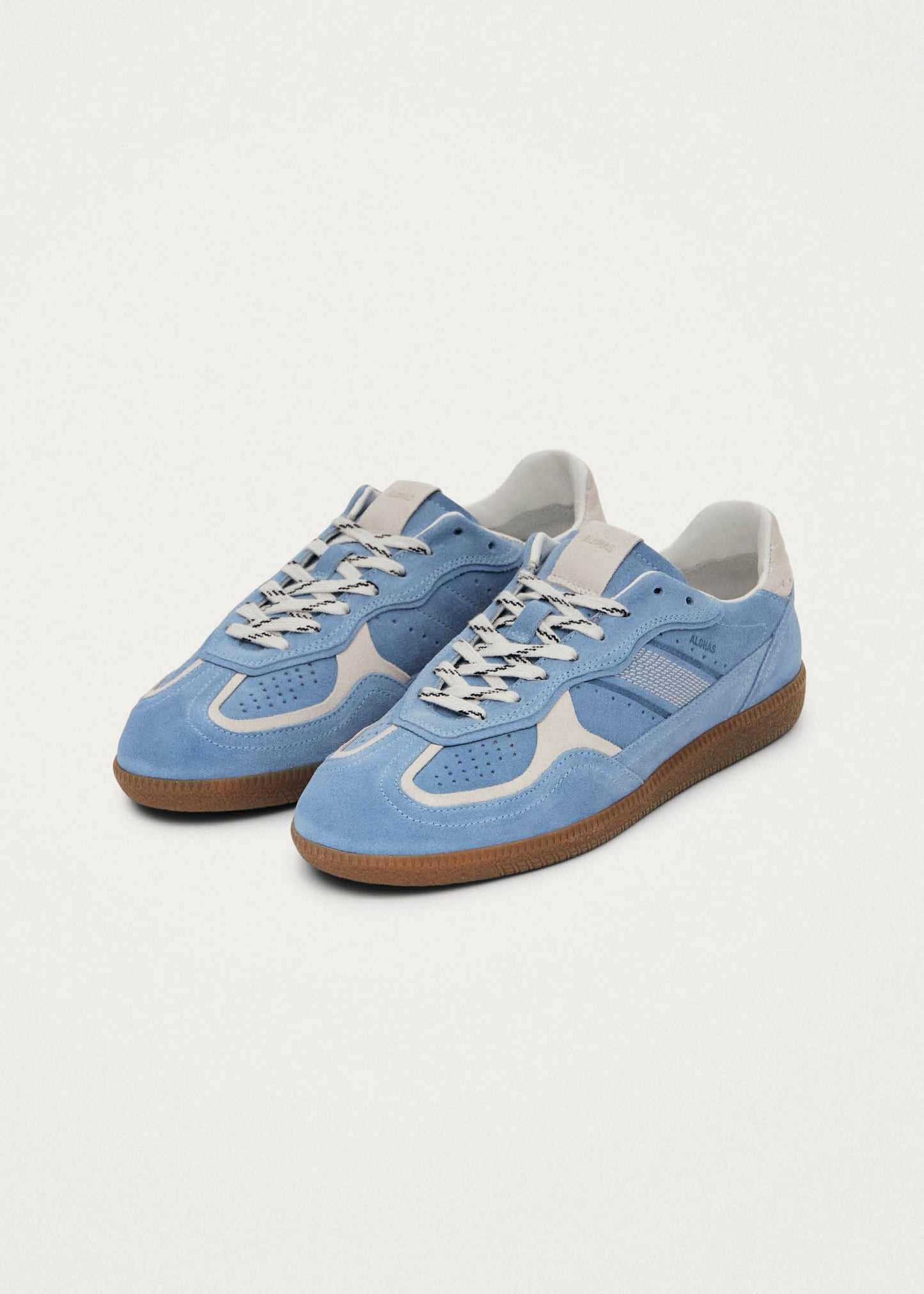 Tb.490 Rife Cornflower Blue Cream Leather Sneakers