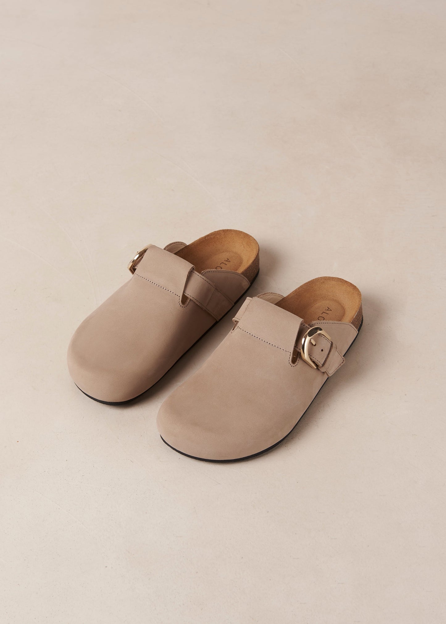 Travis Grey Leather Mules