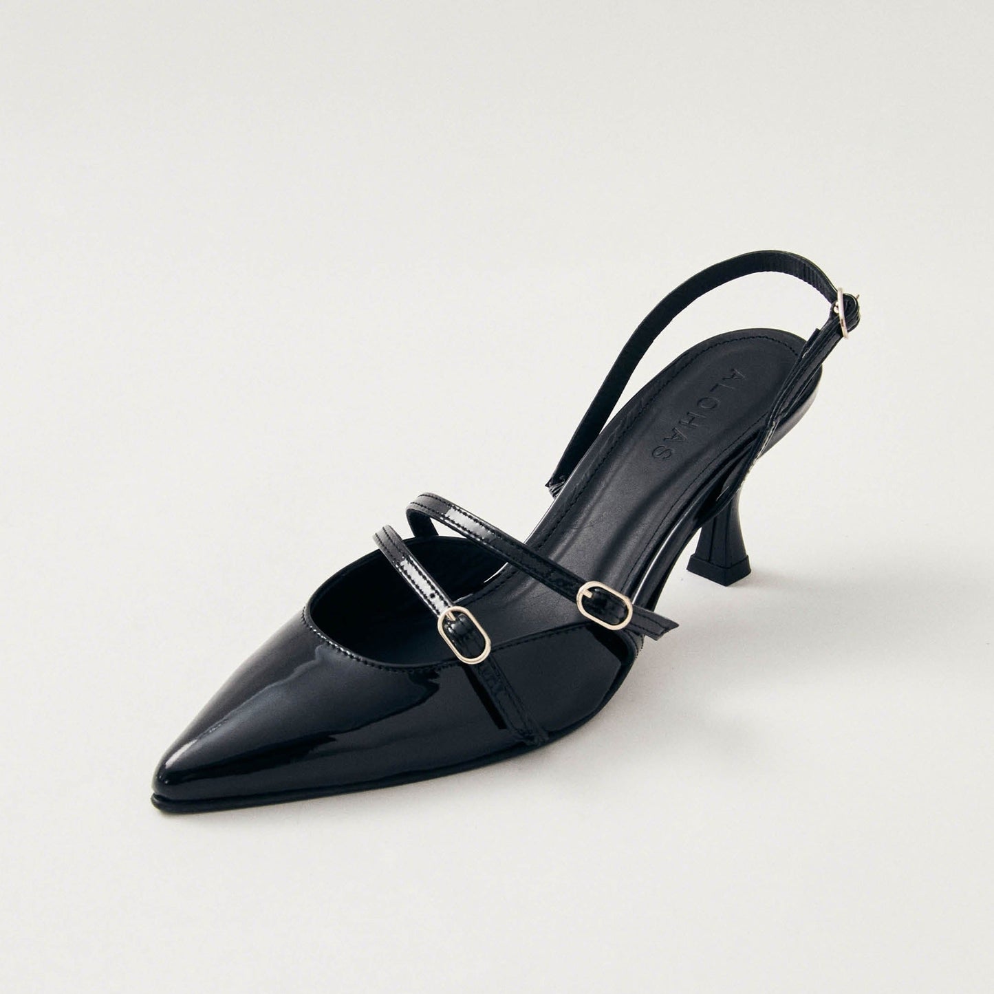 Joelle Black Patent Leather Pumps