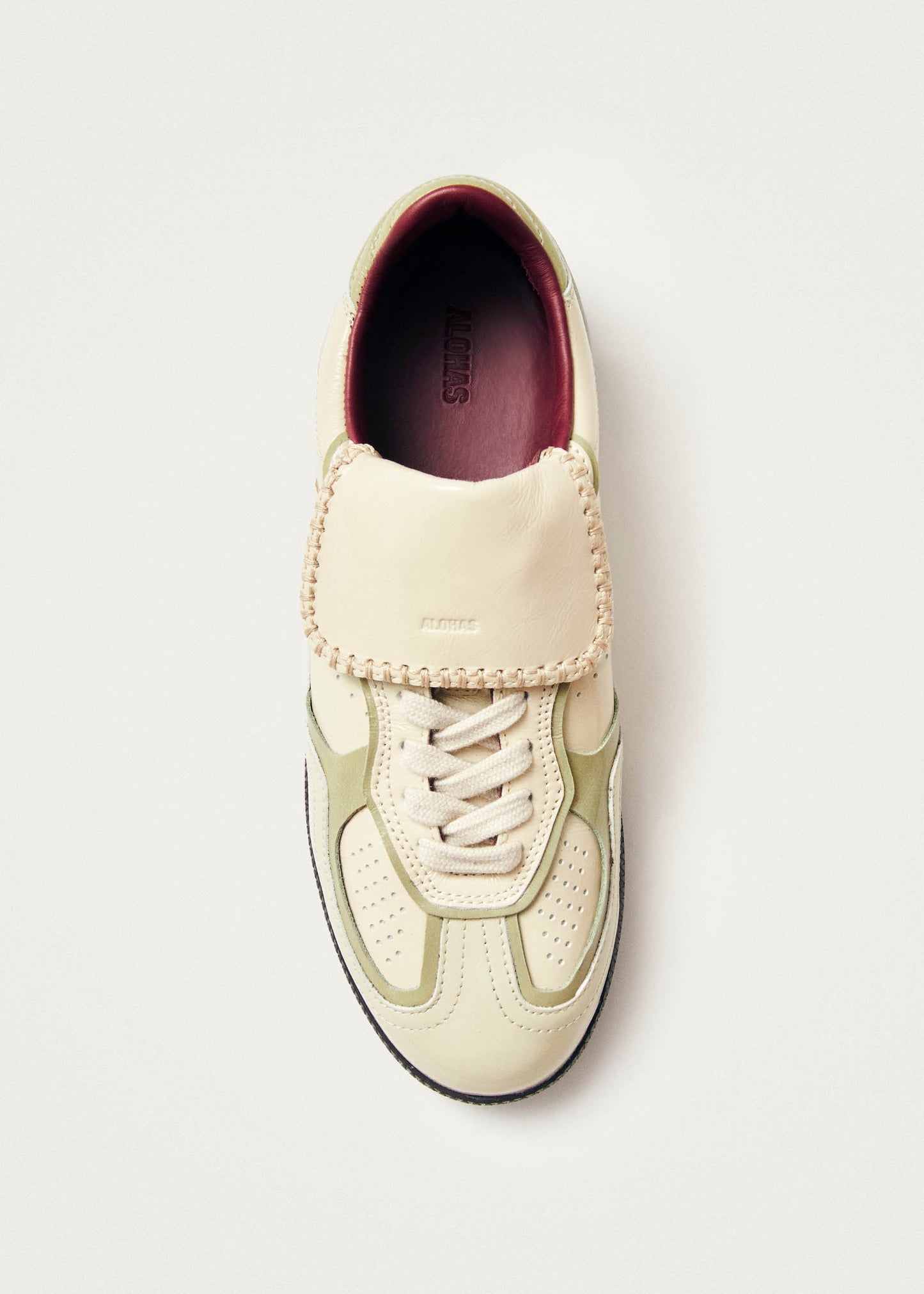 Tb.490 Club Cream Patent Leather Sneakers