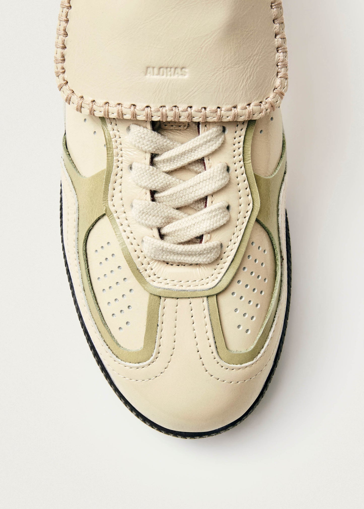 Tb.490 Club Cream Patent Leather Sneakers
