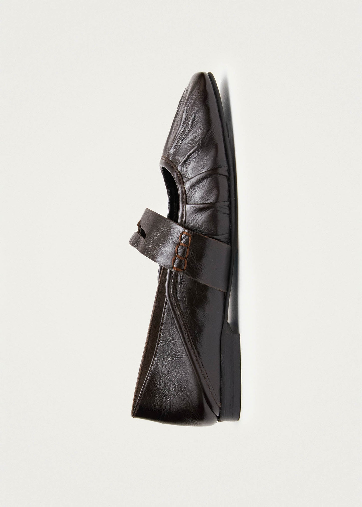 Bargo Brown Leather Ballet Flats
