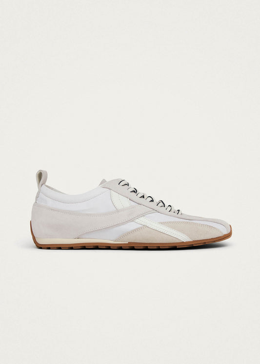 Tb.304 Nylon All White Leather Sneakers