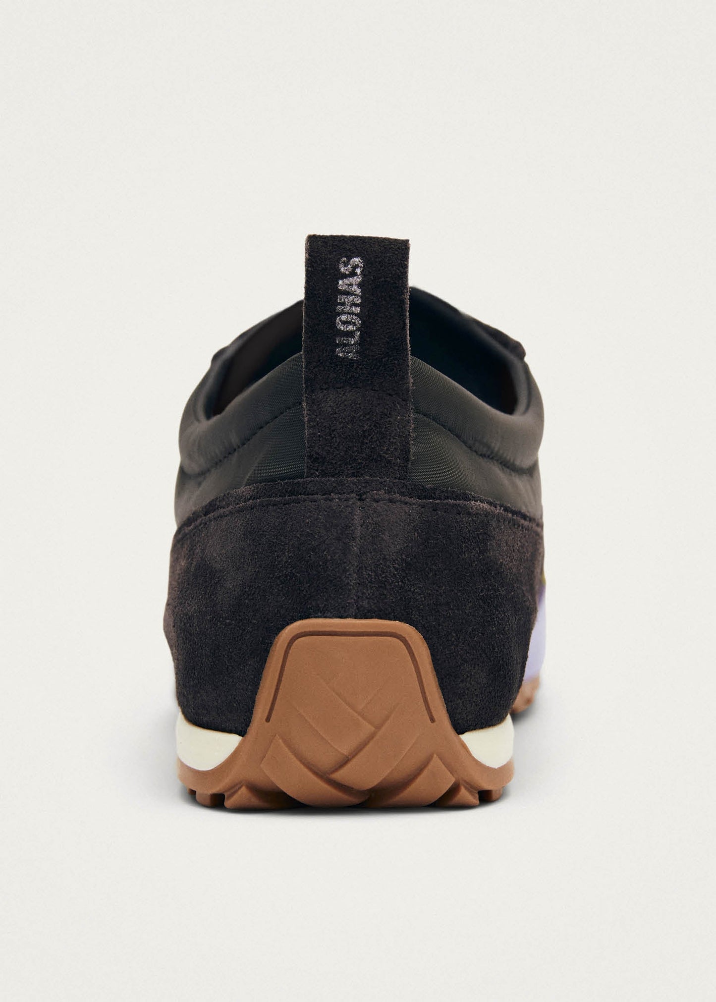 Tb.304 Nylon Brown Leather Sneakers