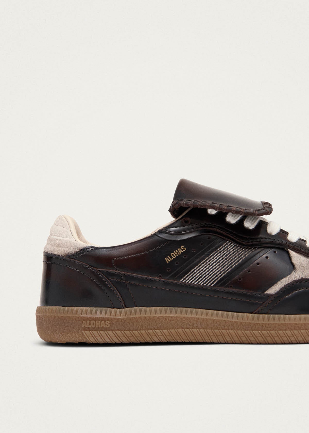 Tb.490 Club Brushed Dark Chocolate Leather Sneakers