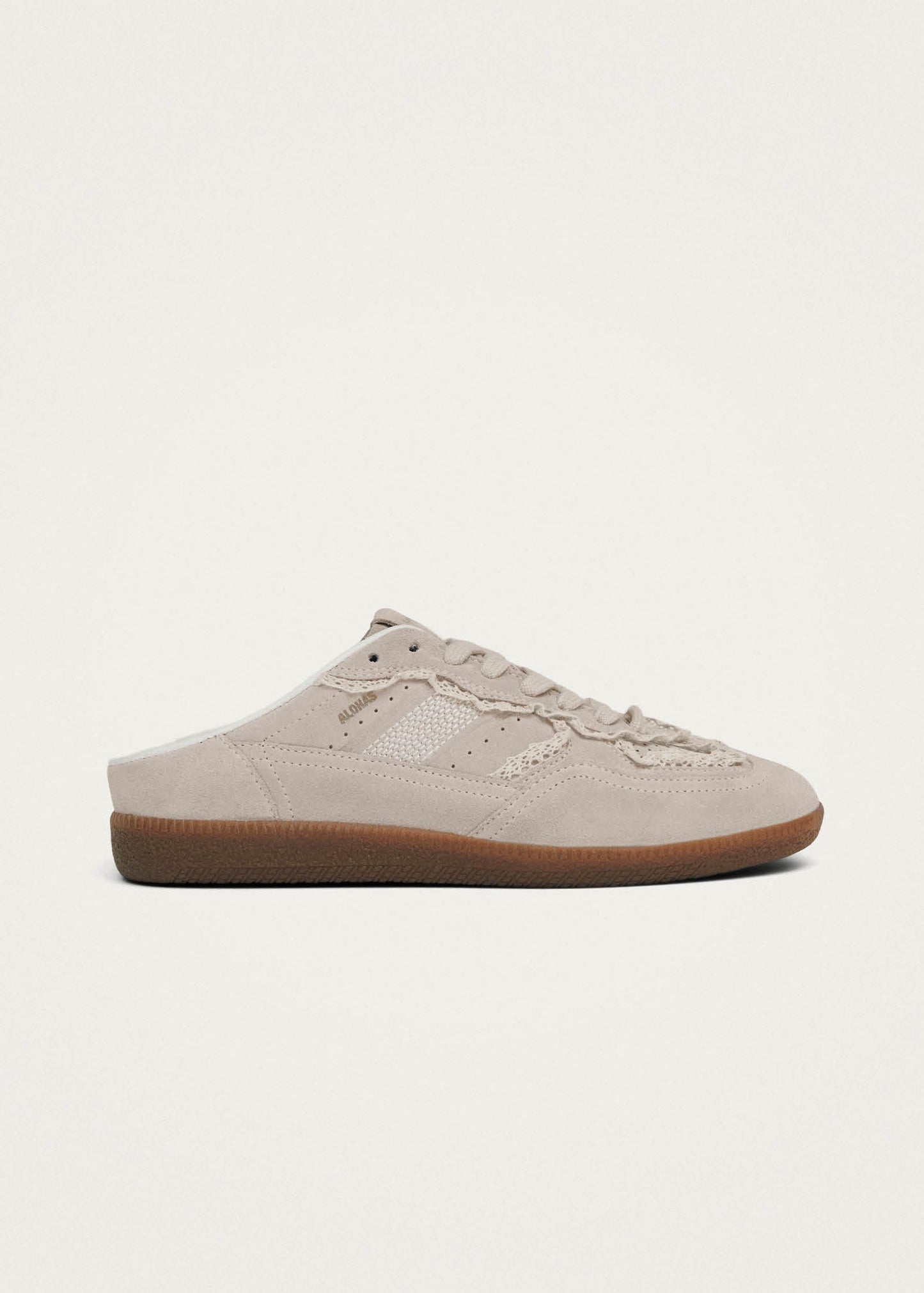 Tb.490 Mule Crochet Cream Leather Sneakers