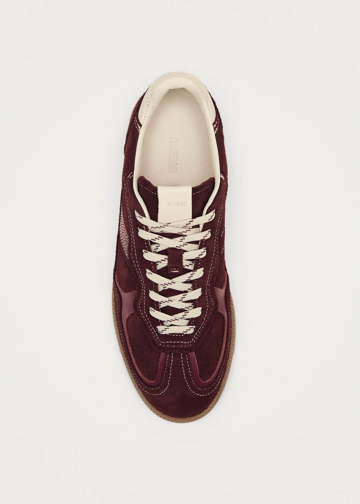 Tb.490 Rife Burgundy Cream Leather Sneakers