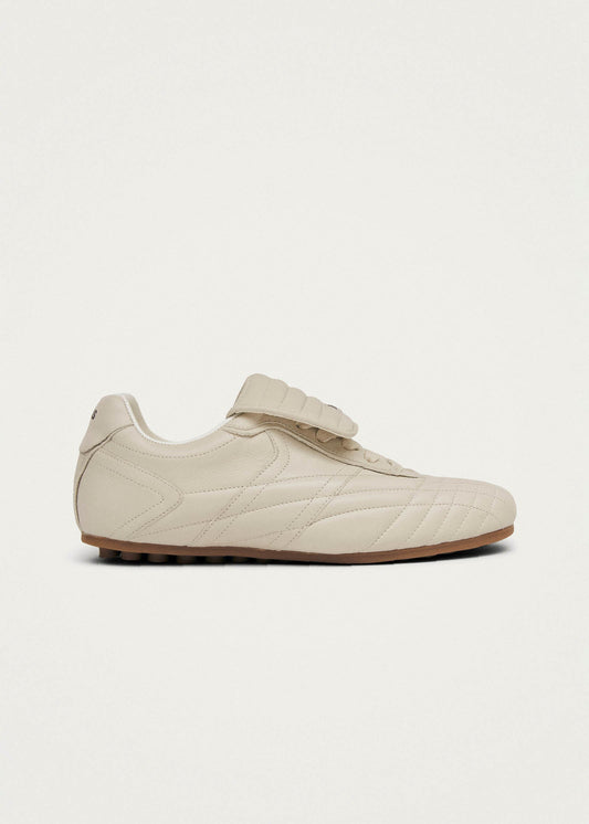 Tb.99 Cream Leather Sneakers